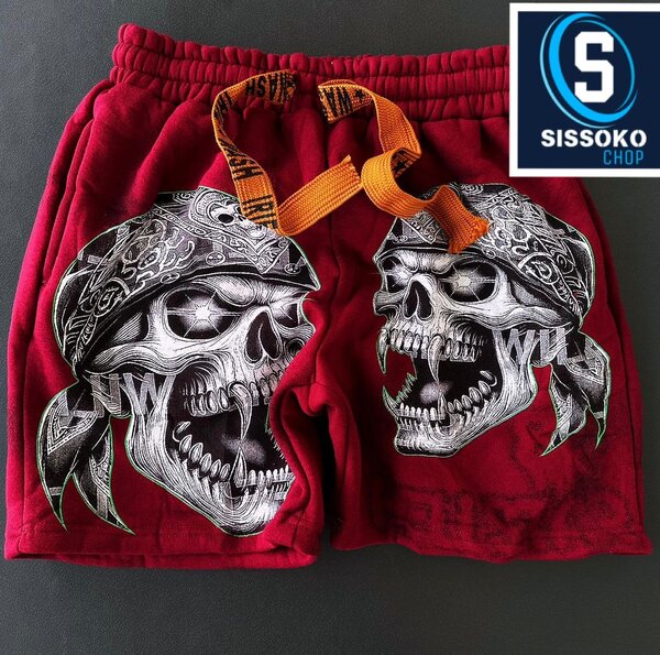 Shorts de sport crâne