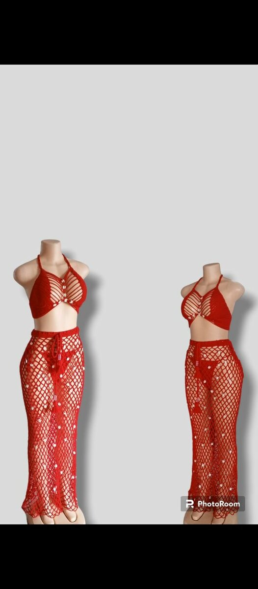 Tenue de plage crochet femme