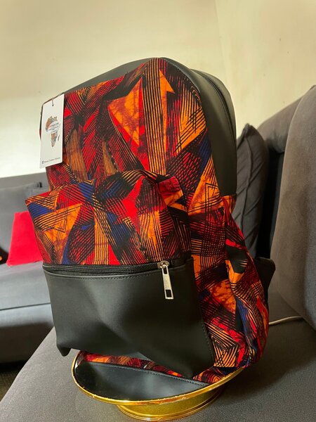Sac à dos imprimé motif pagne