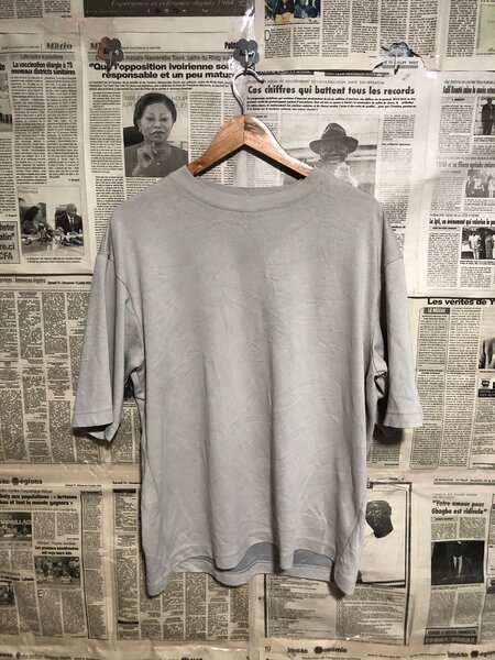 T-shirt unisexe en coton gris