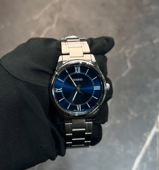 Casio синие часы 