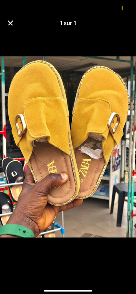 Sandales confortables en daim