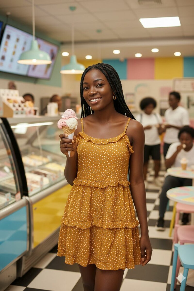 Robe d'été à pois