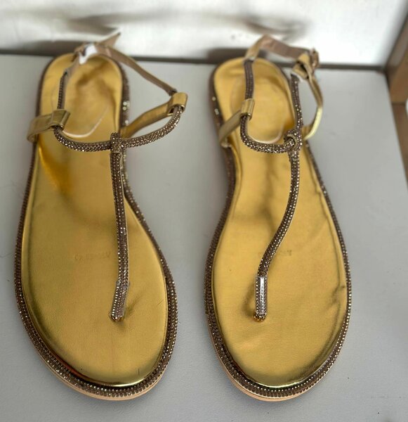 Golden sandals