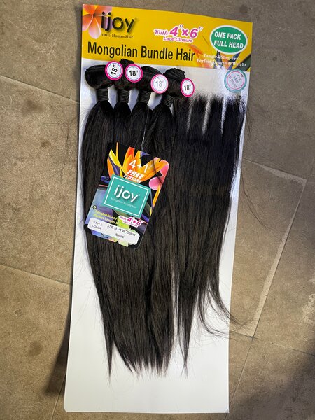 Extensions cheveux mongols 18"