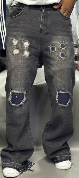 Jeans déchirés unisexes tendance
