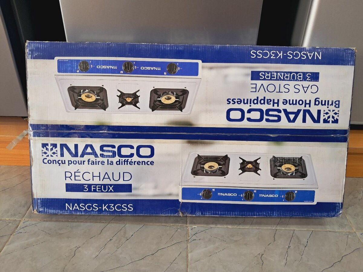 Nasco 3 burner table top gas stove