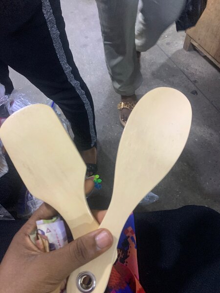 Wooden hair brush