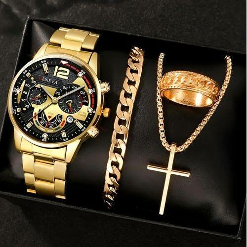 Montre homme luxe dorée