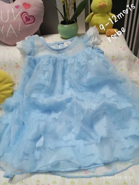 Robe bébé bleu 9-12 mois