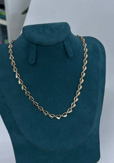 Позолоченные цепочки с пробой 585