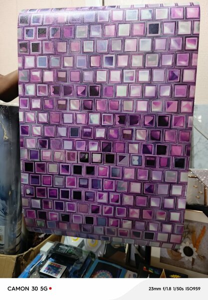Papier peint mosaïque violet