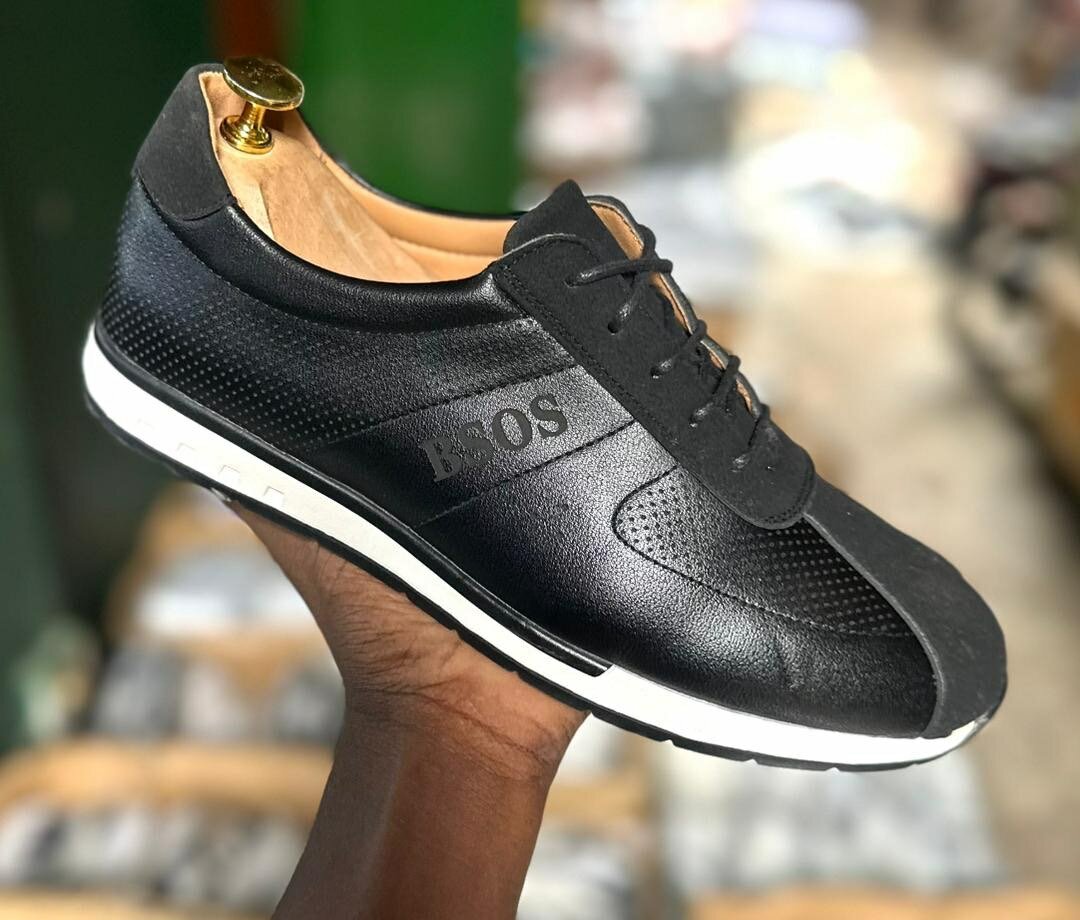 Chaussures Baskets en Cuir pour Hommes