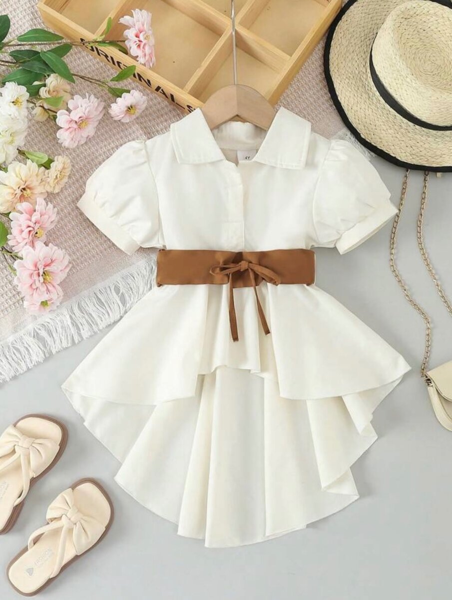 Shirt Dress with Belt. 7Years.