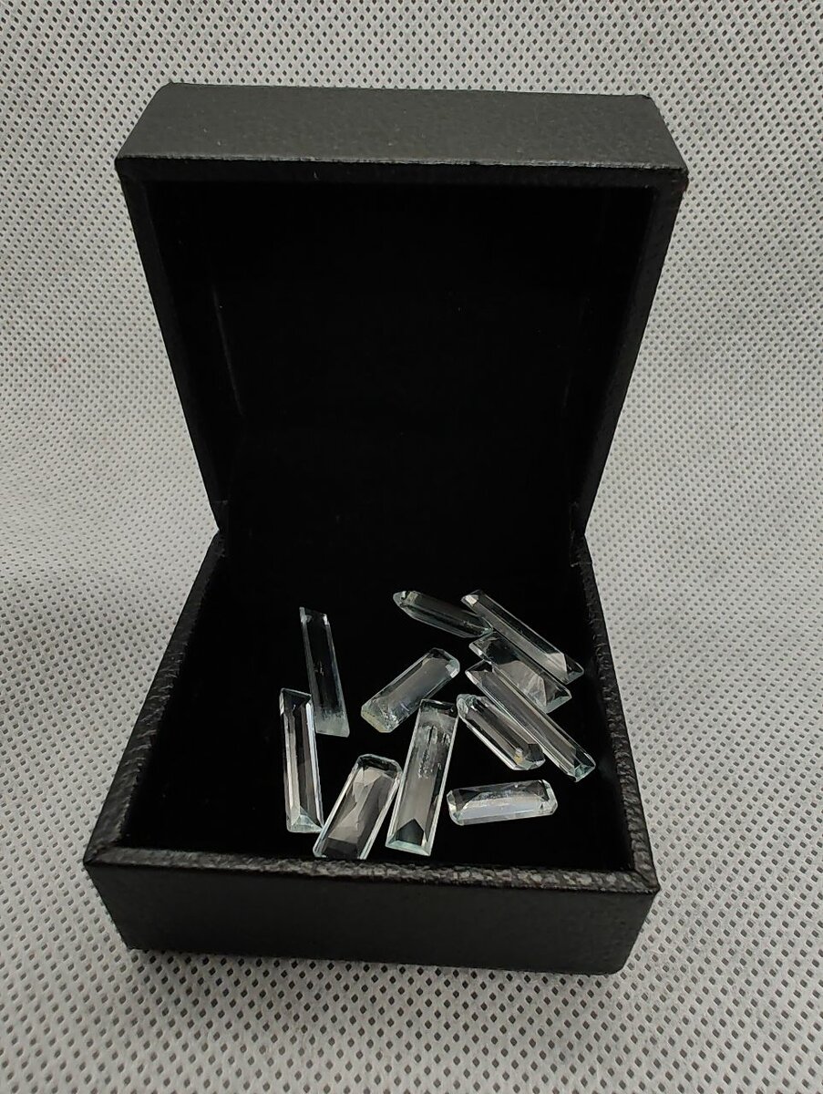 Aquamarine Gemstones (carved by me)