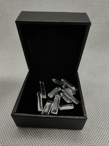 Aquamarine Gemstones (carved by me)