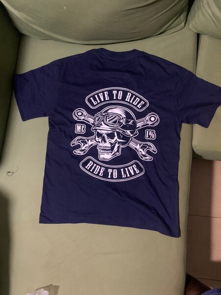 T-shirt motard crâne