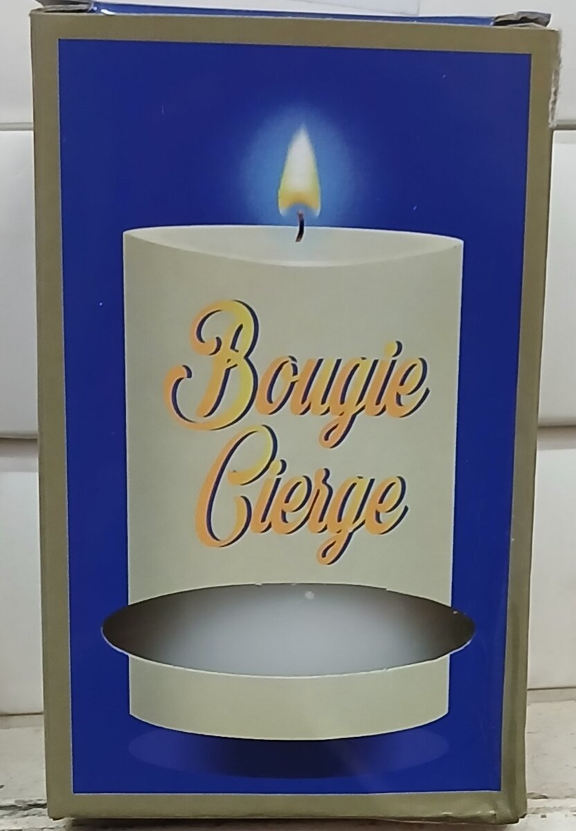 Bougie Cierge Blanche( lots 2)