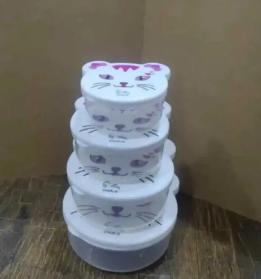 Teddy Bear Shaped Bowl Set in different colours (4 in 1)