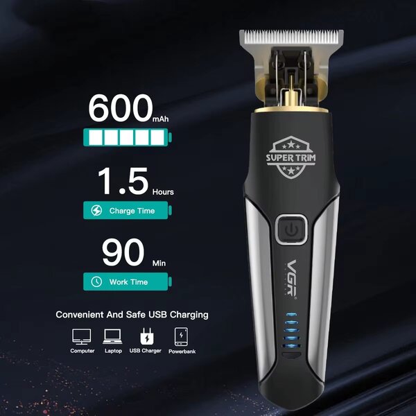 VGR Tondeuse à Barbe Rechargeable