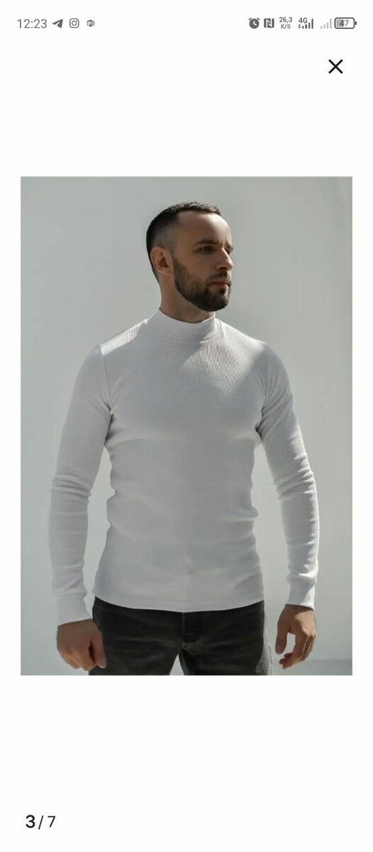 Водолазка  кофта  стойка воротник мужские