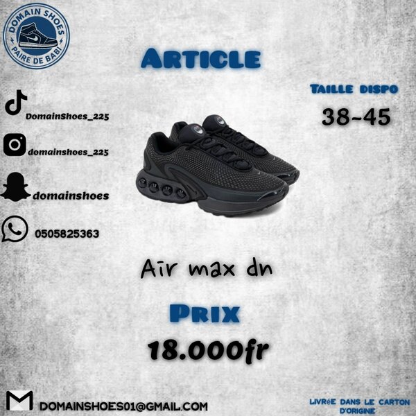 Chaussures Air Max DN Noires