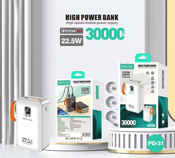 Power Bank 30000mAh PD-31