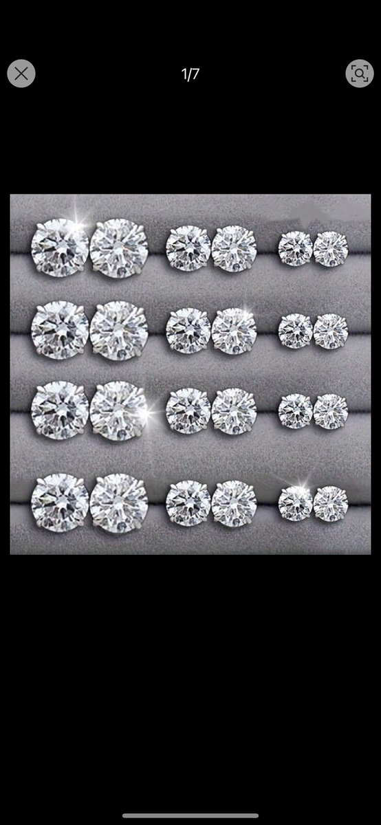 Boucles d'oreilles diamants pour hommes et femmes