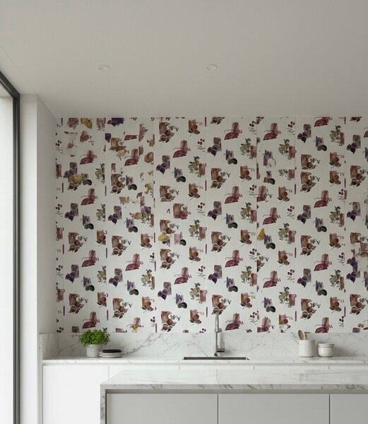 Papier peint floral moderne