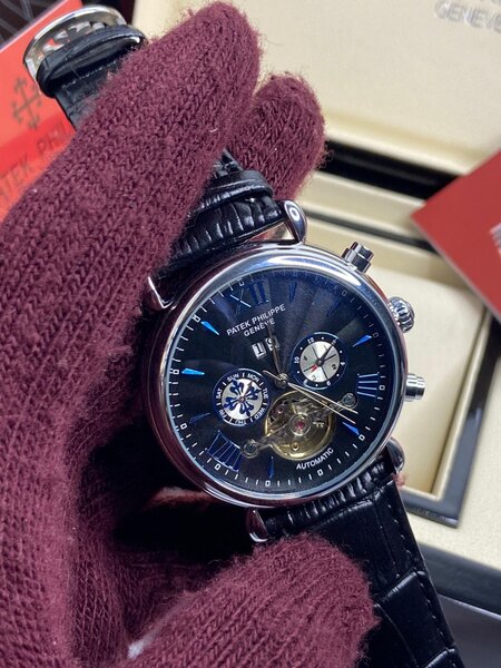 Blue Dial Patek Philippe Mechanical Watch