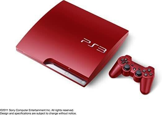 PS3 Console Customized Red + Free Games