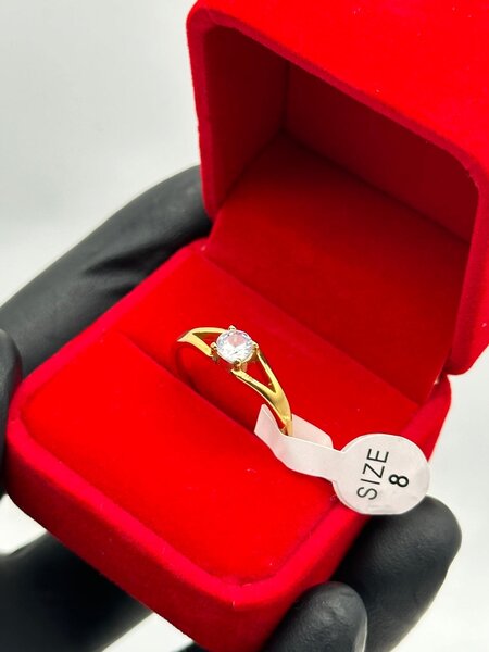 bague fiançaille en or plaqué