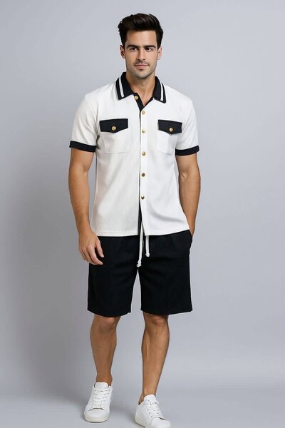 Chemise Décontractée Homme Boutonnée