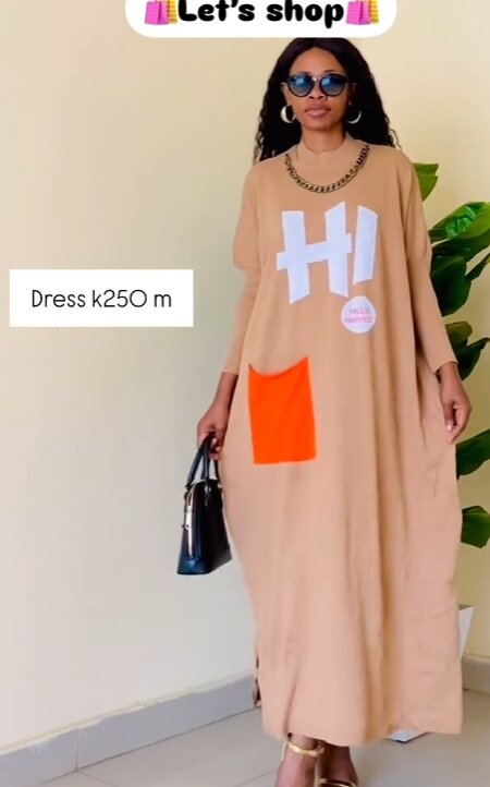 Elegant beige dress free size
