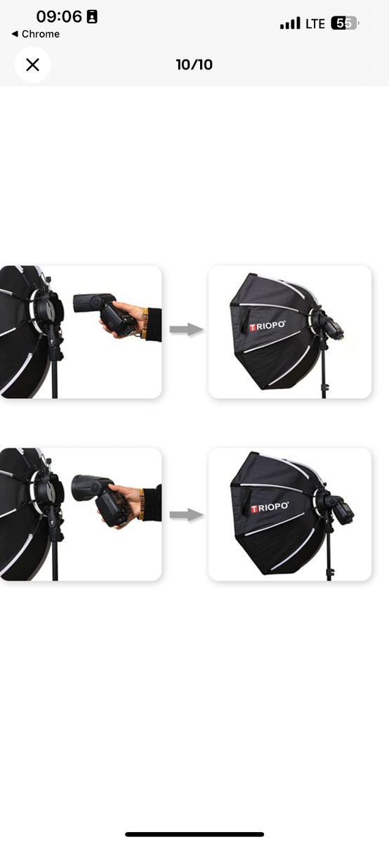 Softbox Parapluie TRIOPO