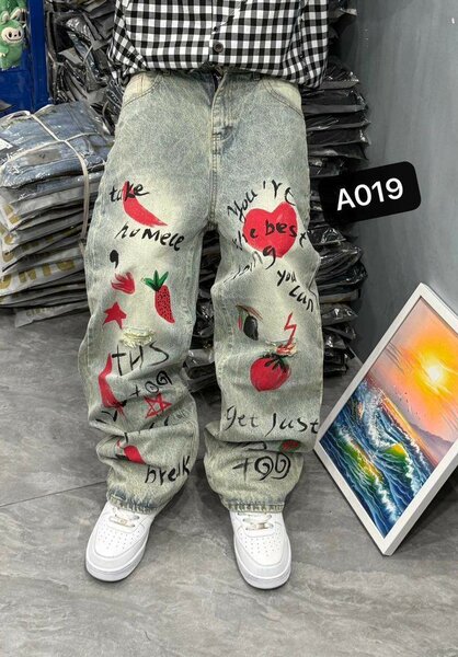 Jeans décontractés art