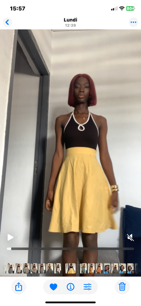 Jupe fleurie élégante