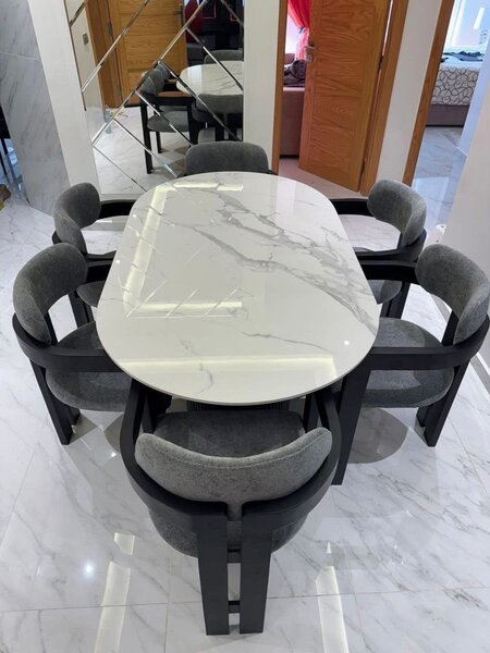 Table à manger moderne en marbre