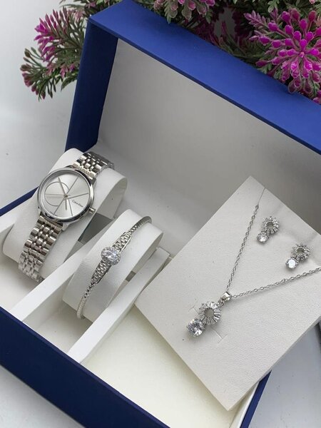 Necklace, watch and bangle set