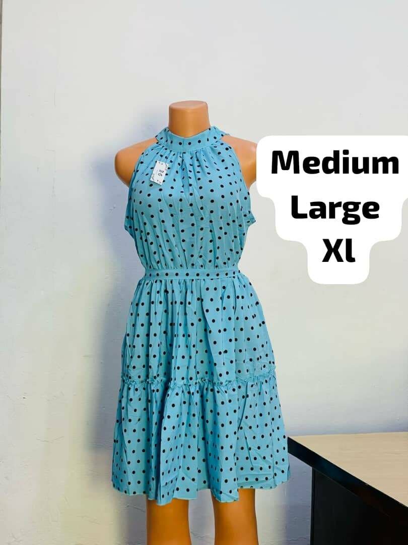 Halter neck floral dress