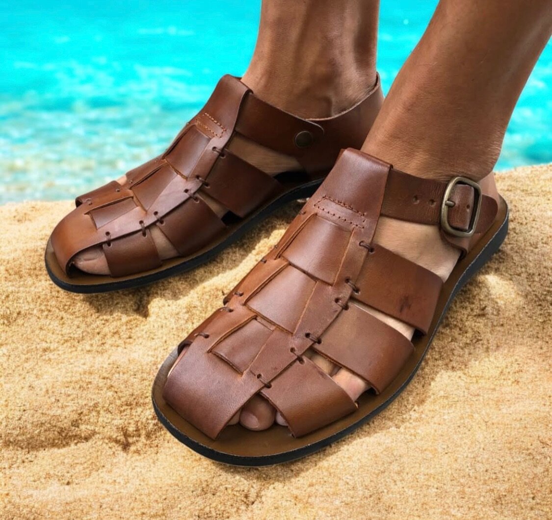 Sandales en cuir pour hommes