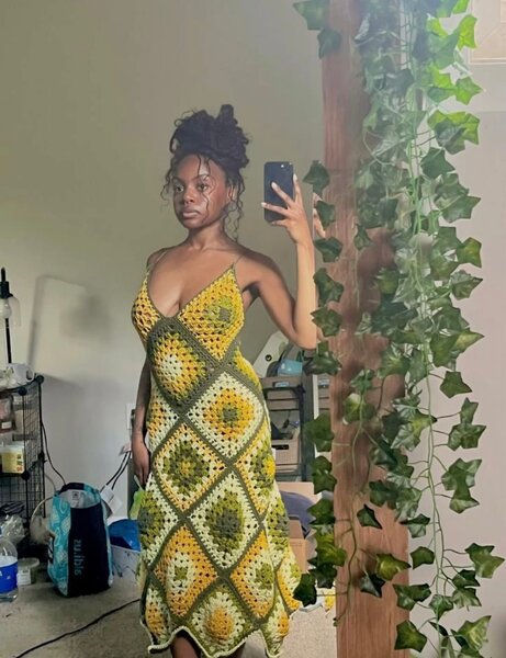 Robe crochet bohème été