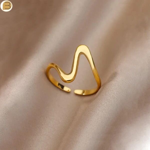 Bagues dorées modernes