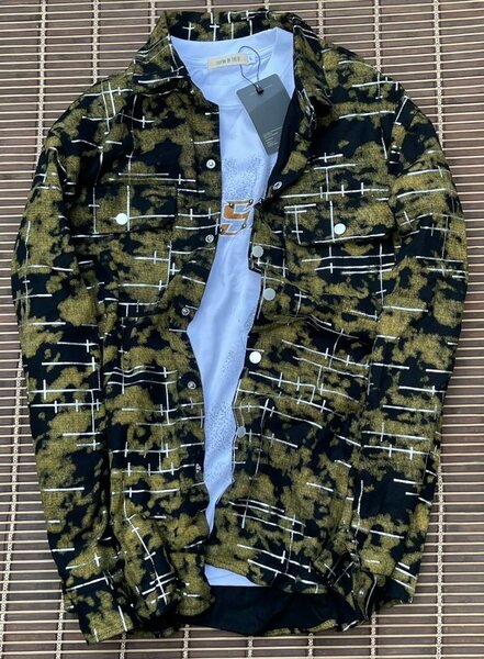 Chemise décontractée imprimée homme