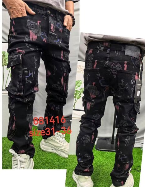 Jean cargo pour hommes