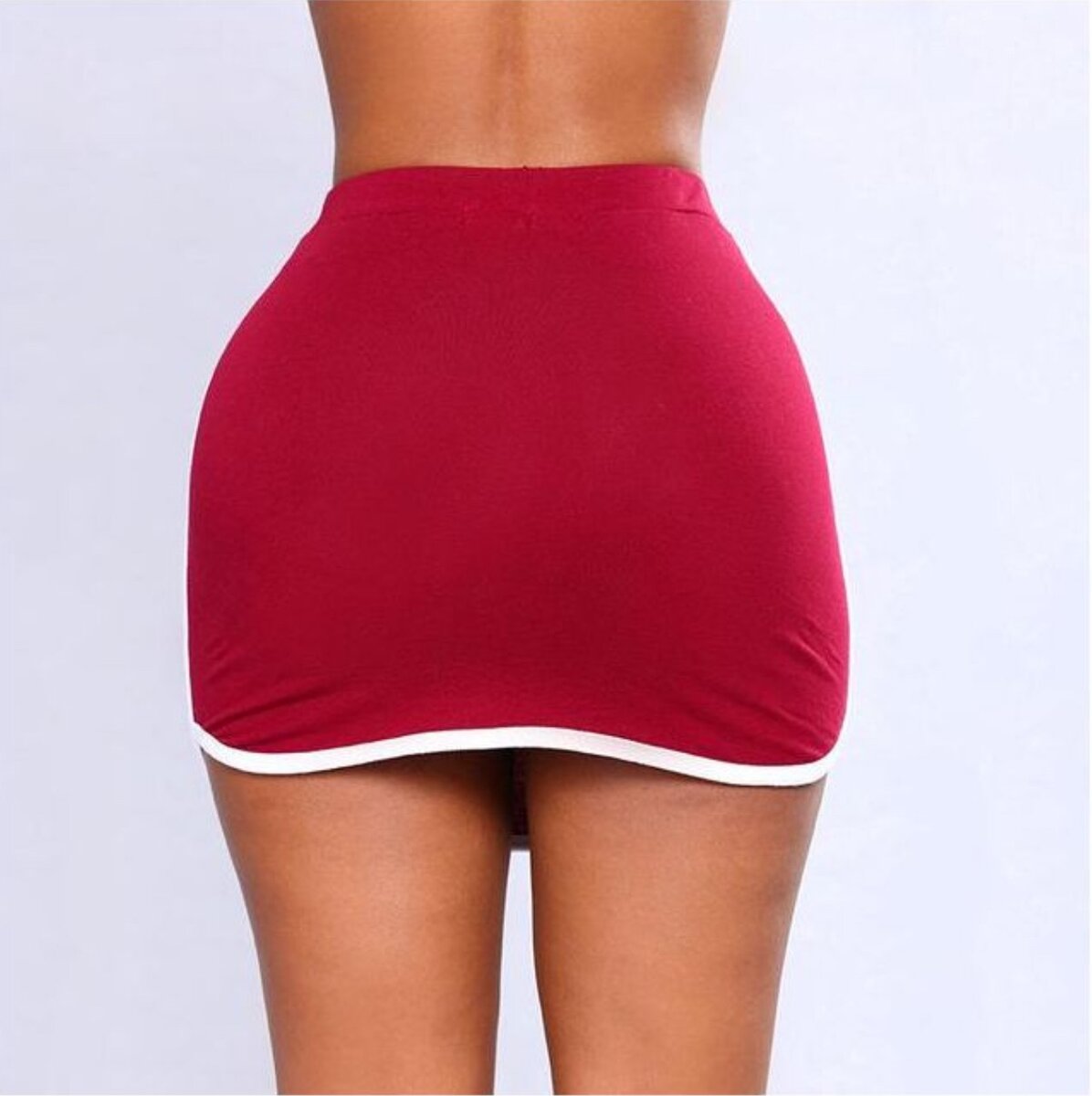 Gym Women Running Shorts Skirt Ladies Sexy Skirt White Side
