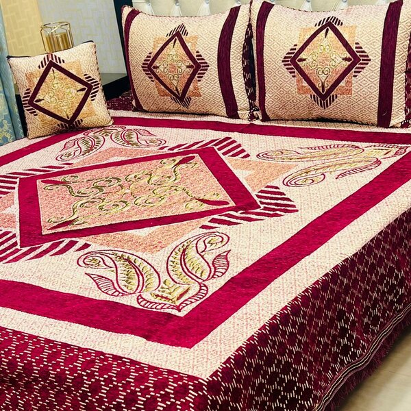 Velvet jaquard bedsheets