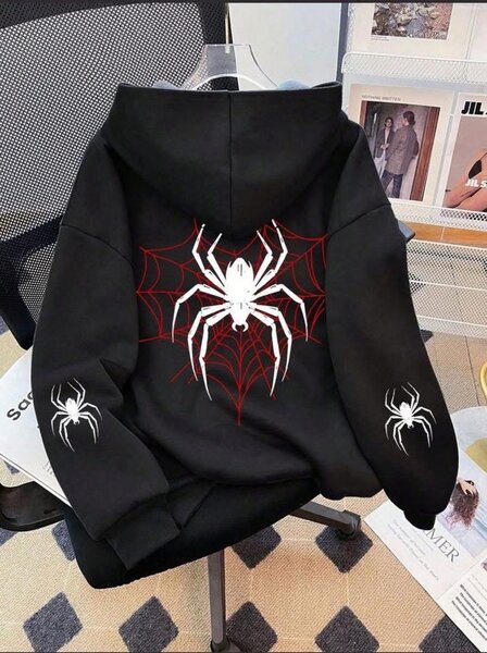Sweat à capuche araignée