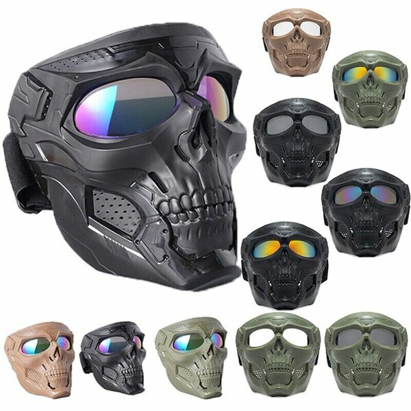 Motard & Biker Goggles Death Mask