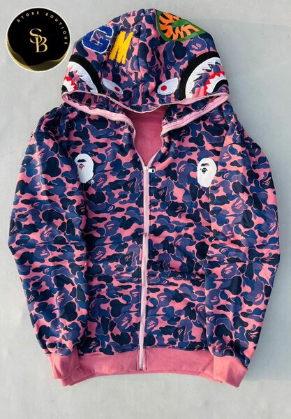 Sweat à capuche camouflage coloré